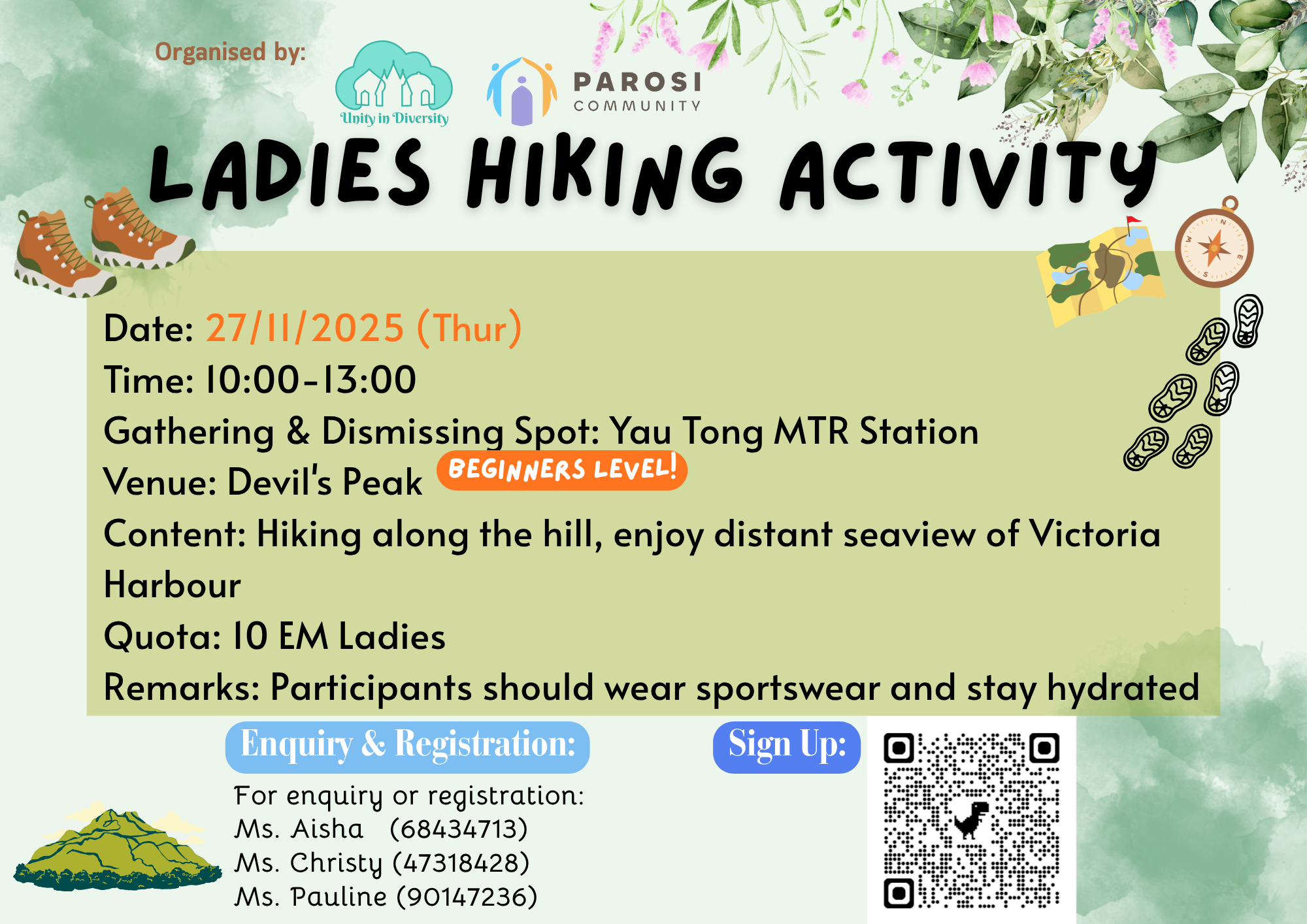 2025/11/27 (+1pt) – NTK Ladies Hiking Activity (Beginners Level)🥾🗺️