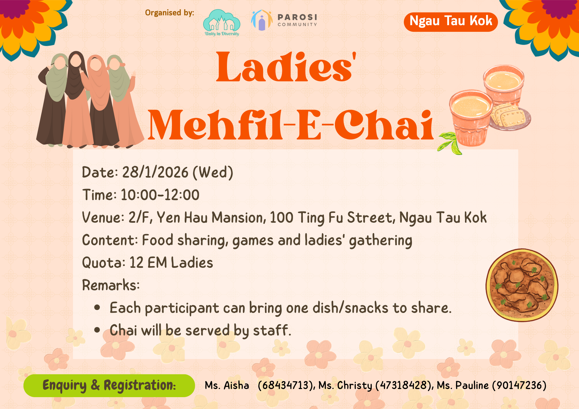 2026/01/28 – NTK Ladies’ Mehfil-E-Chai