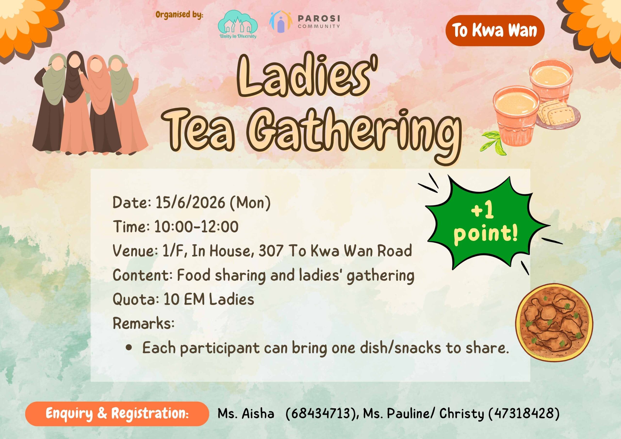 2026/06/15 (+1pt) – TKW Ladies’ Tea Gathering